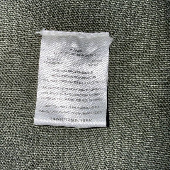 Dickies Overalls Womens 18 Green Bib Workwear Carpenter Utility Pockets Khaki - Picture 8 of 13